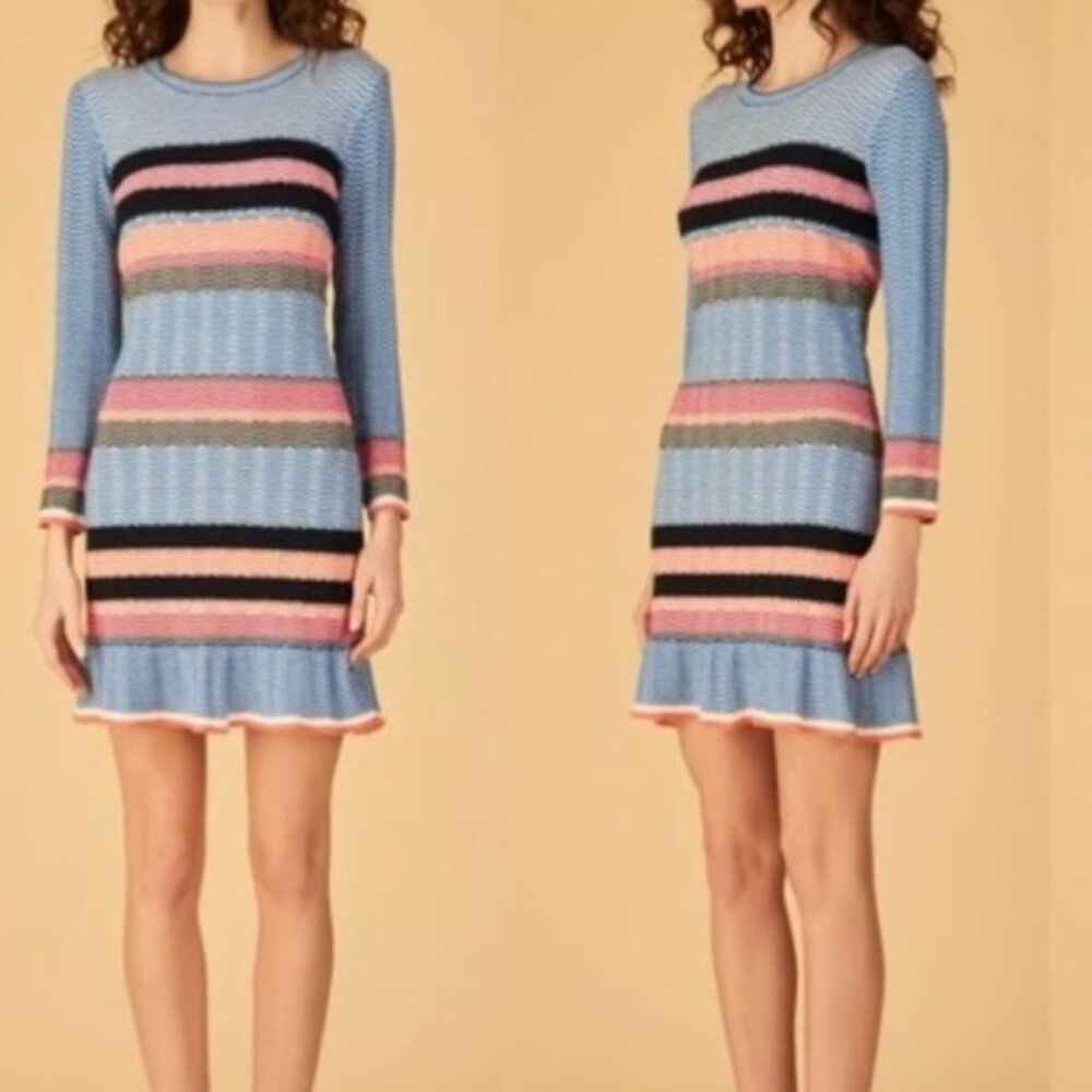 Tanya Taylor Beta Knit Mini Dress